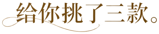 给你挑了三款。
